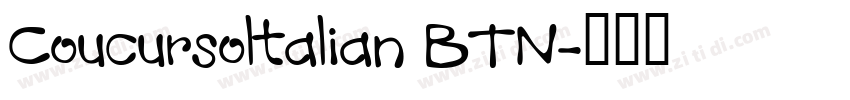 Coucursoltalian BTN字体转换